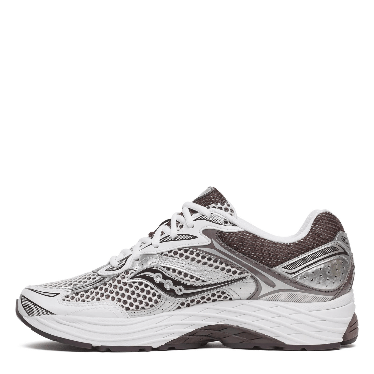 Saucony Men's ProGrid Omni 9 in White/Brown - Getoutside Shoes