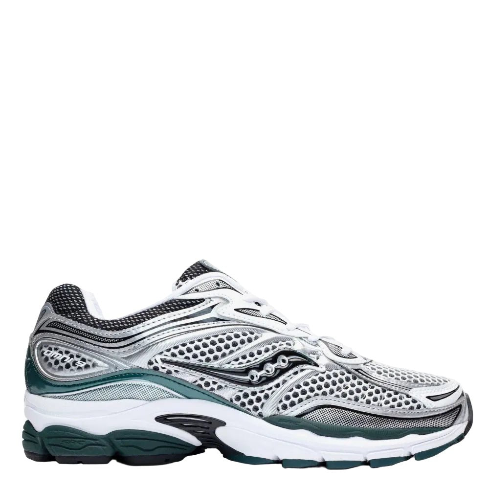 Saucony Men's ProGrid Omni 9 in White/Pine Green - Getoutside Shoes