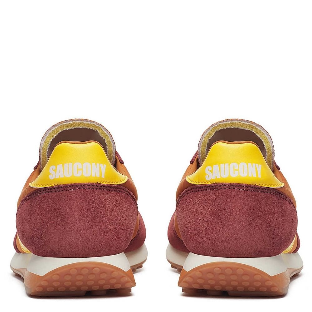 Saucony Men's Trainer 80 in Amber/Yellow - Getoutside Shoes