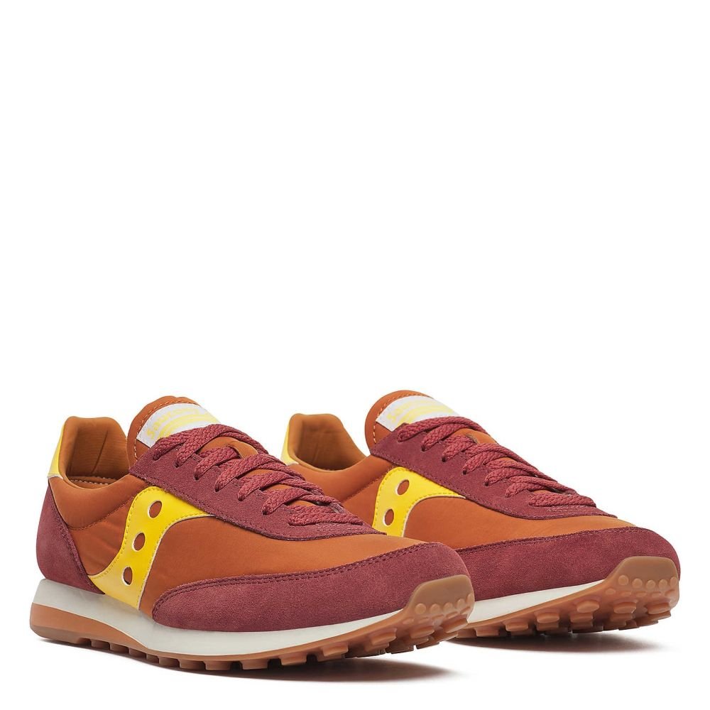 Saucony Men's Trainer 80 in Amber/Yellow - Getoutside Shoes