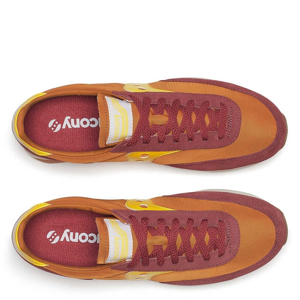 Saucony Men's Trainer 80 in Amber/Yellow - Getoutside Shoes