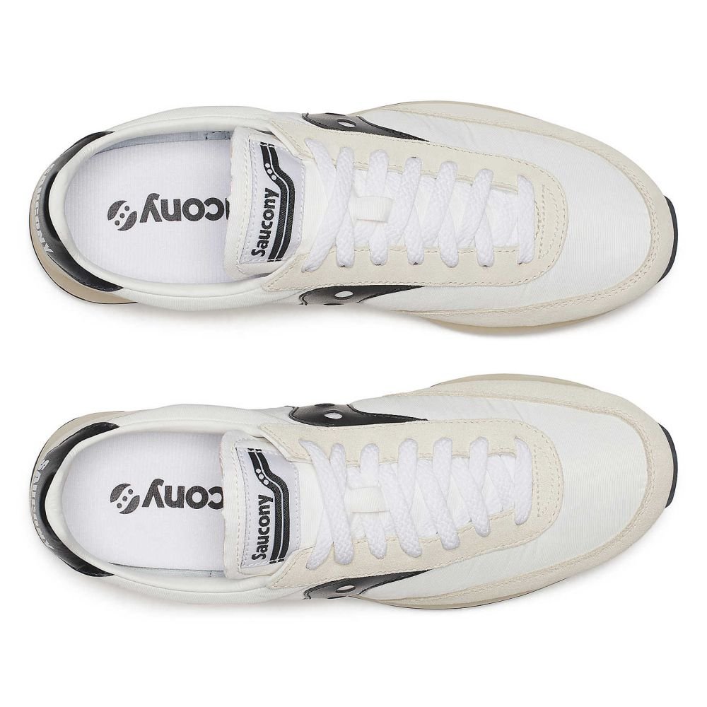 Saucony Trainer 80 in White/Black - Getoutside Shoes