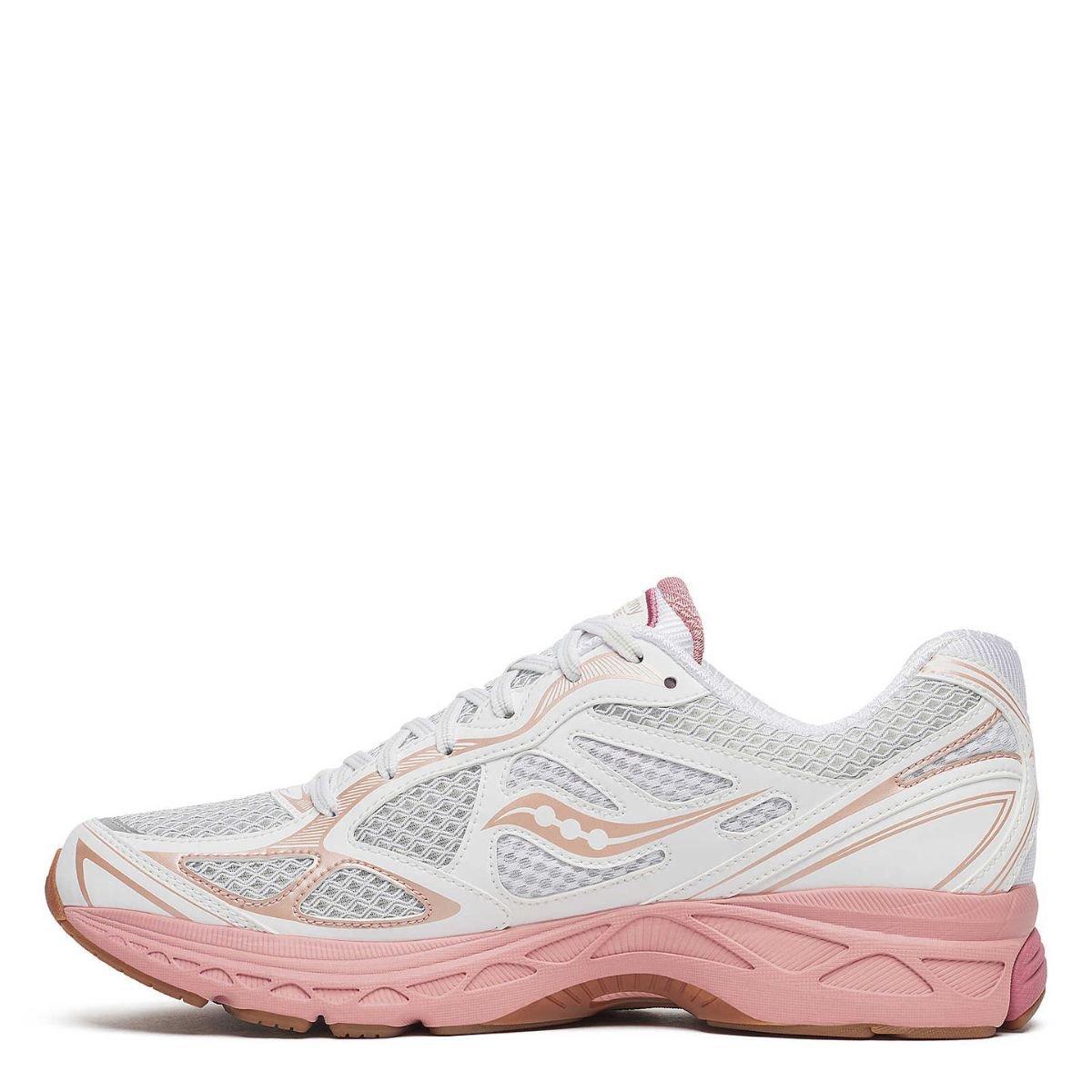 Saucony Women's ProGrid Guide 7 in White/Peach - Getoutside Shoes