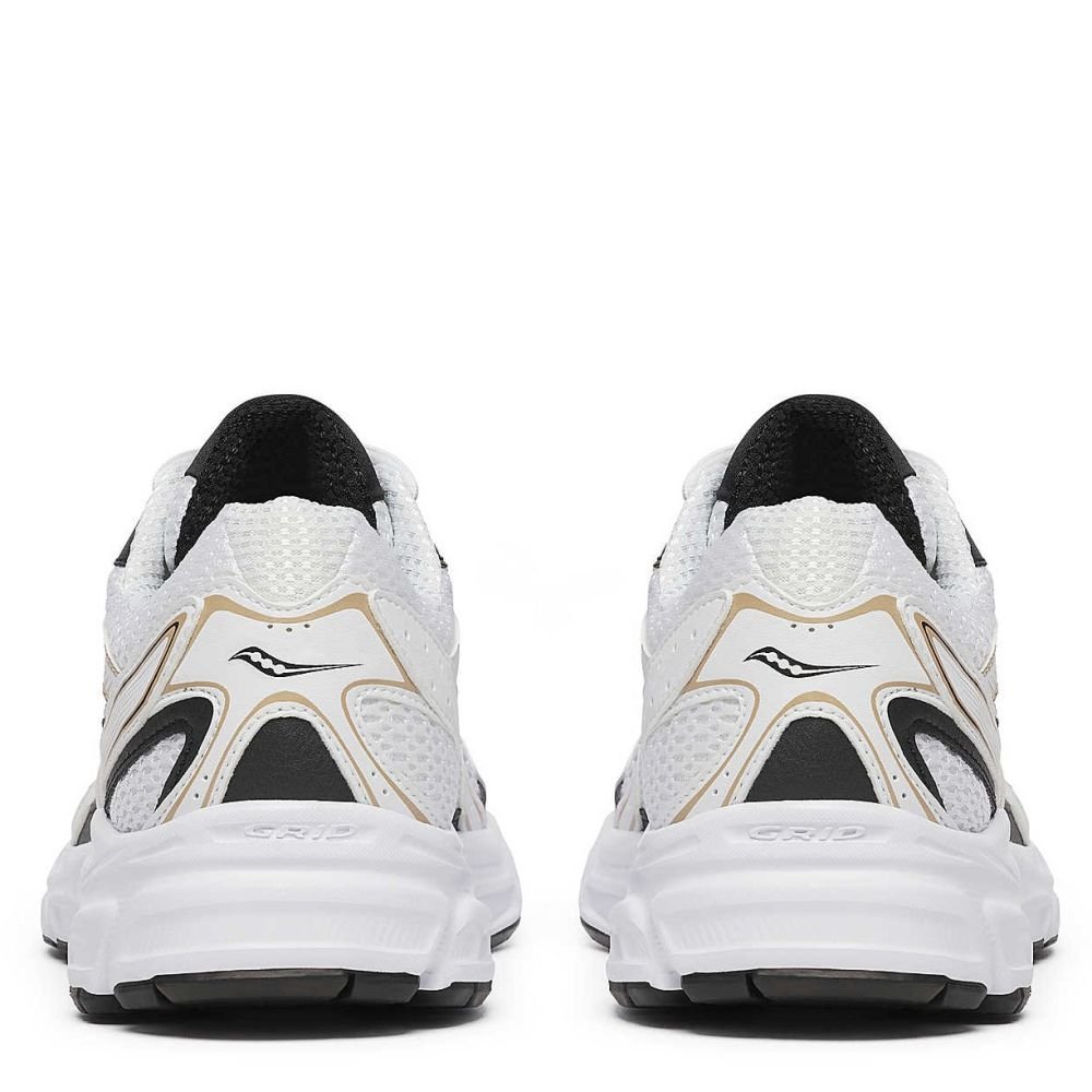 Saucony Women's Ride Millennium in White/Gold/Black - Getoutside Shoes