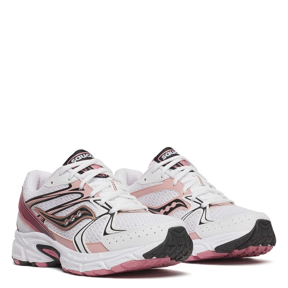 Saucony Women's Ride Millennium in White/Rose - Getoutside Shoes