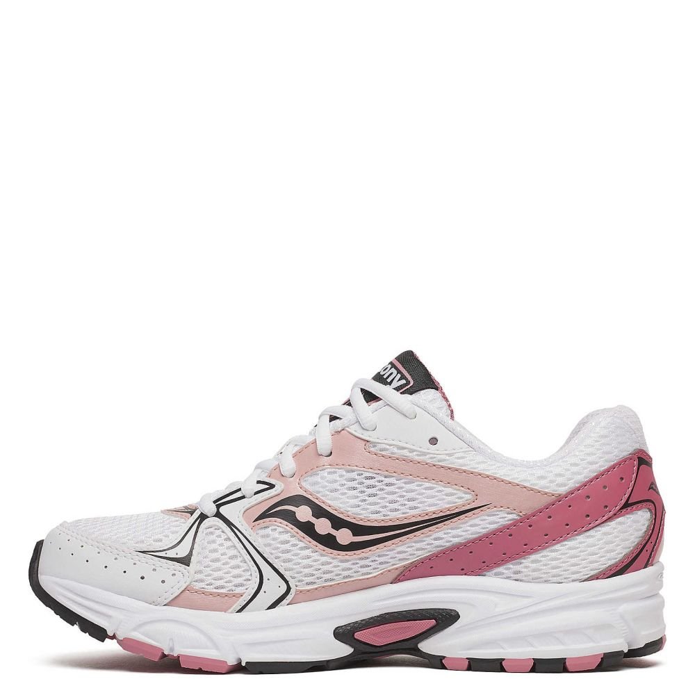 Saucony Women's Ride Millennium in White/Rose - Getoutside Shoes