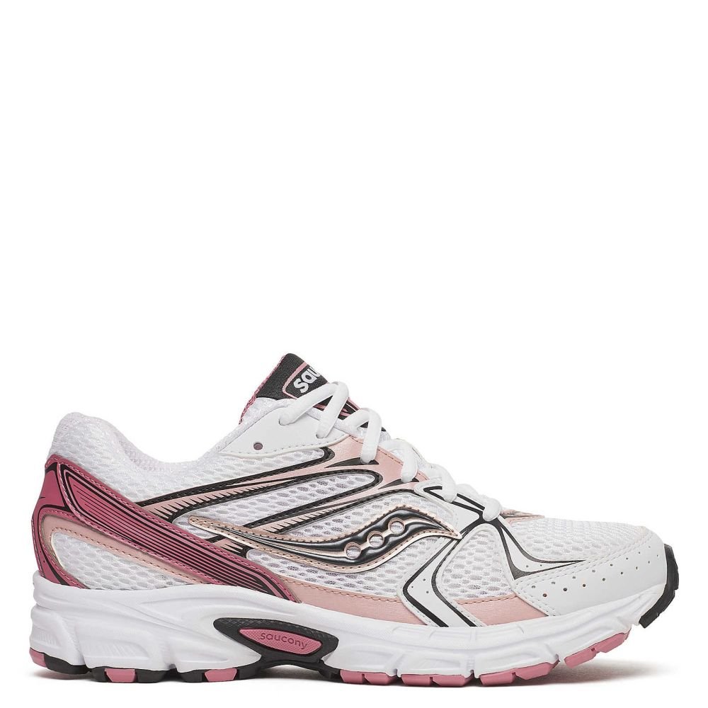 Saucony Women's Ride Millennium in White/Rose - Getoutside Shoes