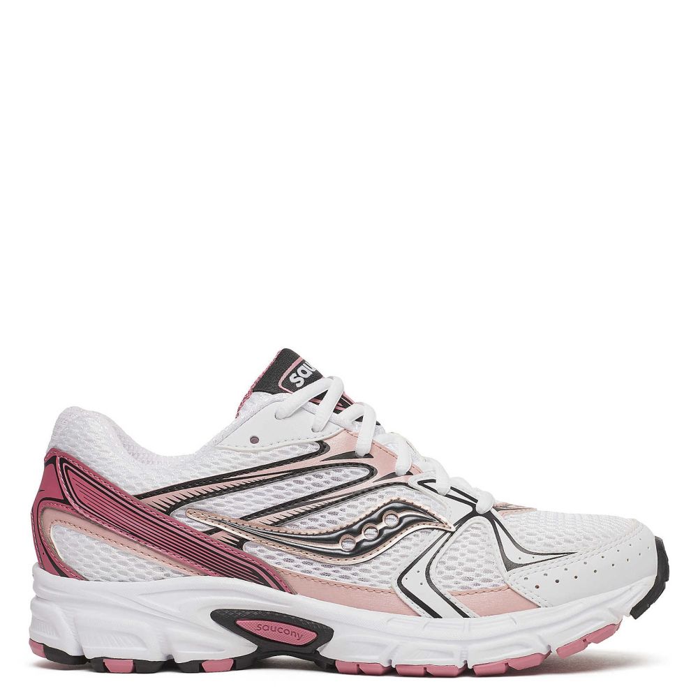 Saucony Women's Ride Millennium in White/Rose