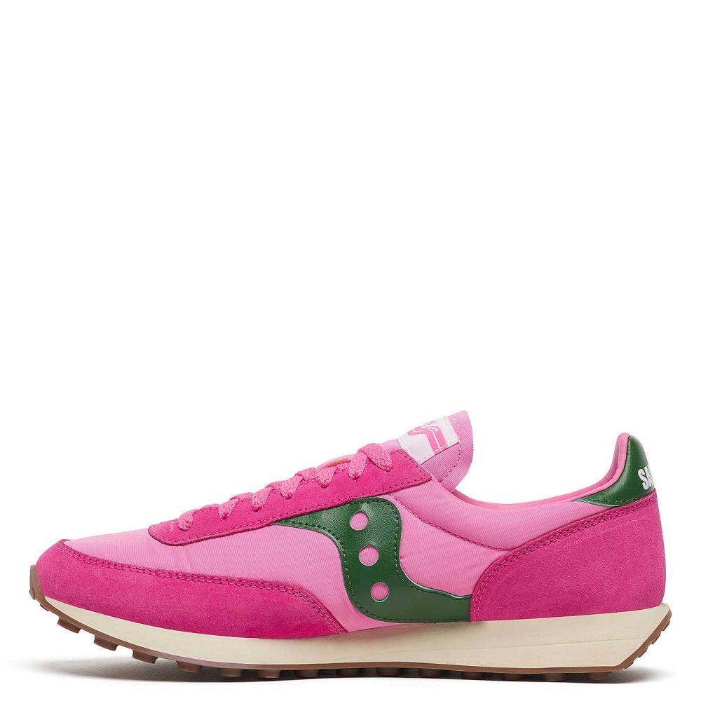 Saucony Women's Trainer 80 in Pink/Forest