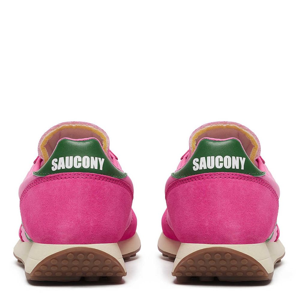 Saucony Women's Trainer 80 in Pink/Forest