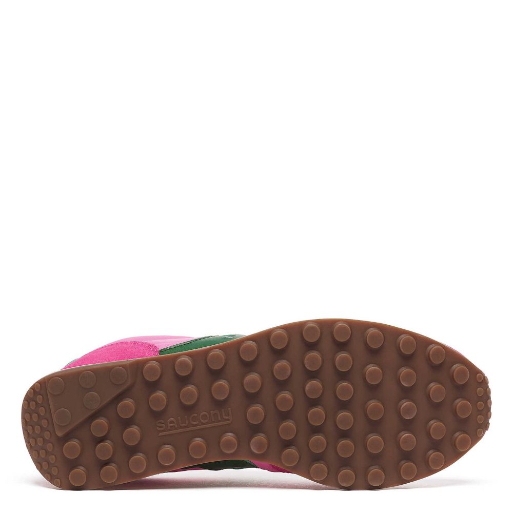 Saucony Women's Trainer 80 in Pink/Forest