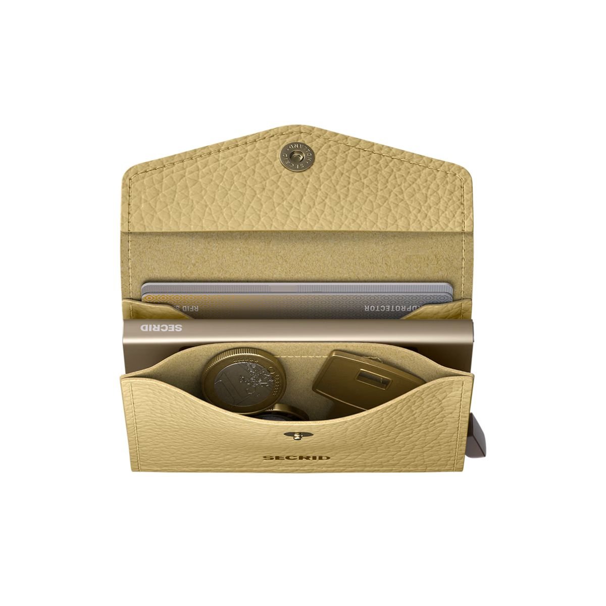 Secrid Envelope Wallet Pebble in Butter Yellow - Getoutside Shoes