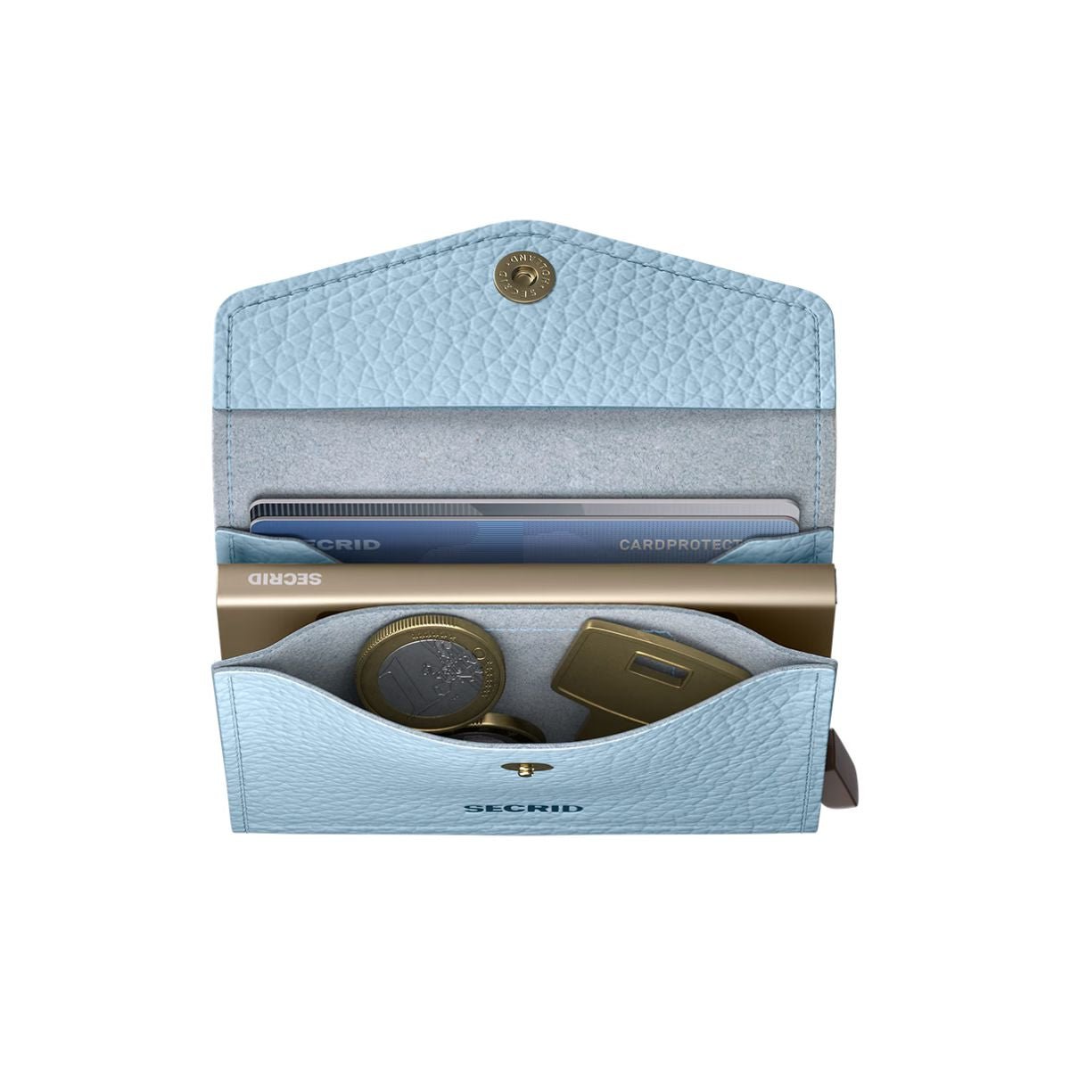 Secrid Envelope Wallet Pebble in Ice Blue - Getoutside Shoes