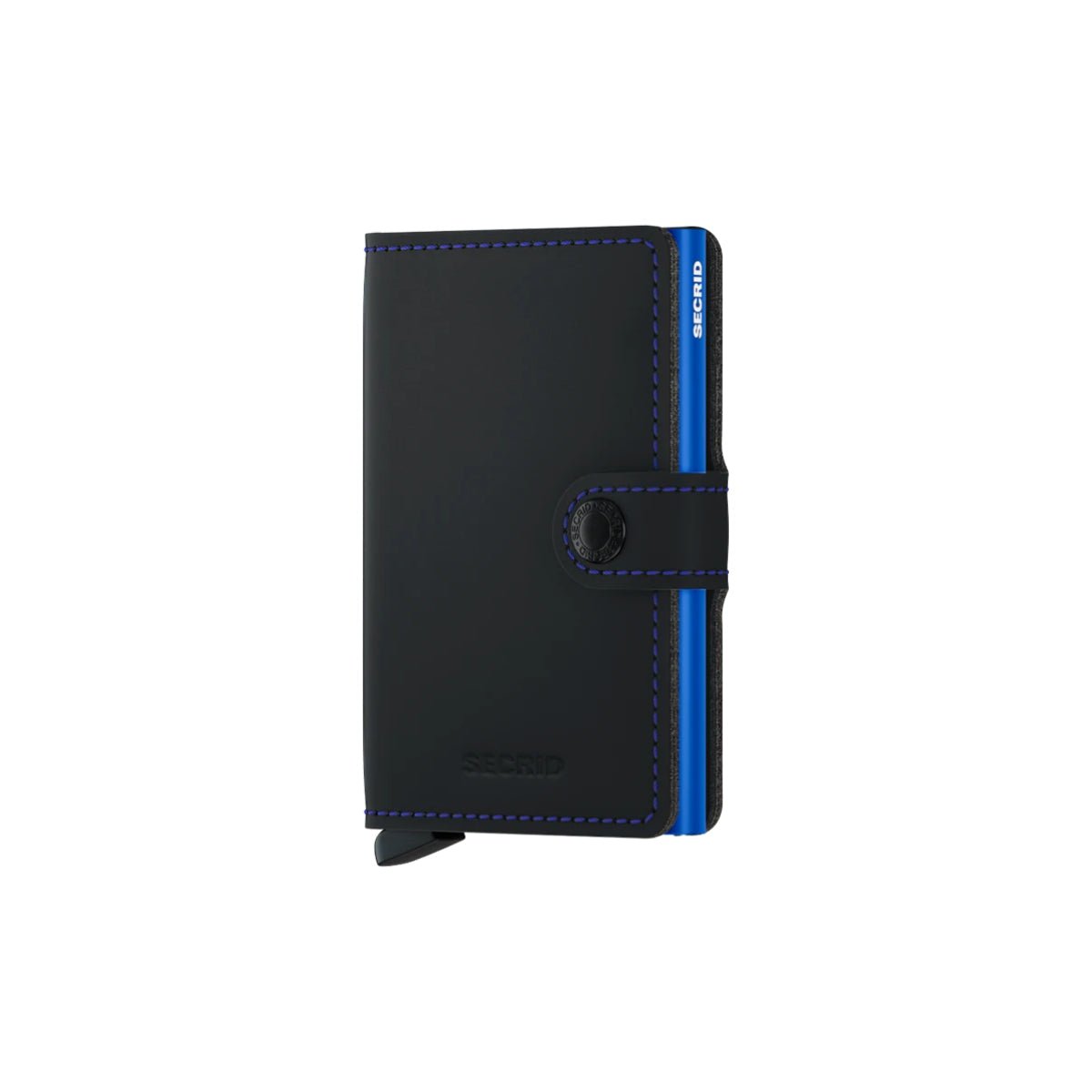 Secrid Mini Wallet Matte in Black/Blue - Getoutside Shoes