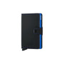Secrid Mini Wallet Matte in Black/Blue - Getoutside Shoes