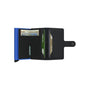 Secrid Mini Wallet Matte in Black/Blue - Getoutside Shoes