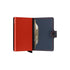 Secrid Mini Wallet Matte in Night Blue/Orange - Getoutside Shoes