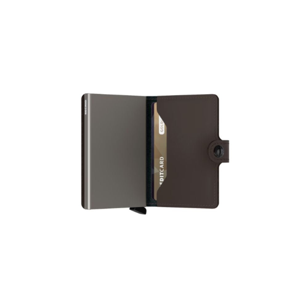 Secrid Mini Wallet Matte in Truffle - Getoutside Shoes