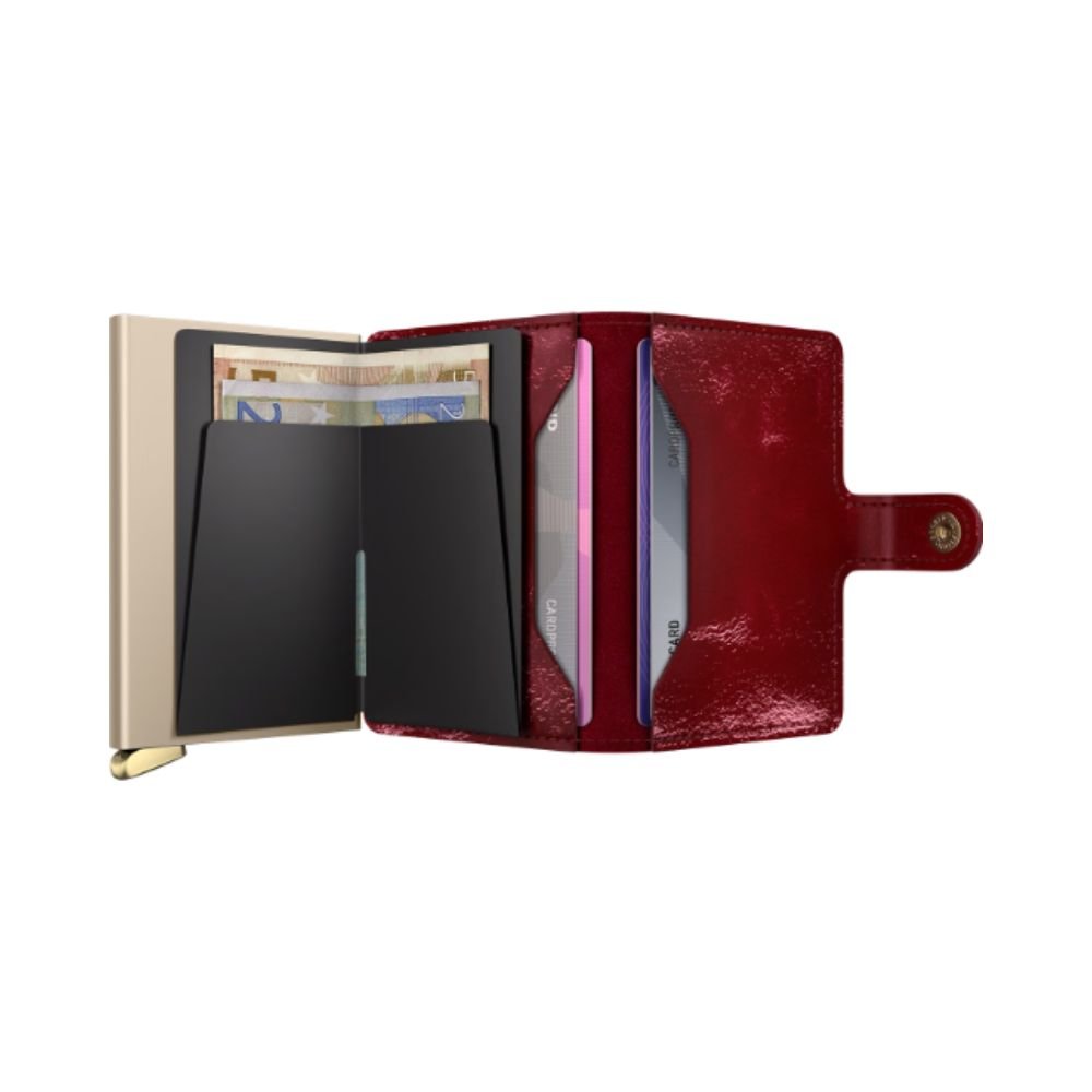 Secrid Premium Mini Wallet+ Naplak in Red - Getoutside Shoes