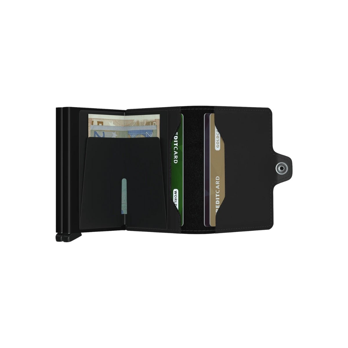 Secrid Twin Wallet Matte in Black - Getoutside Shoes