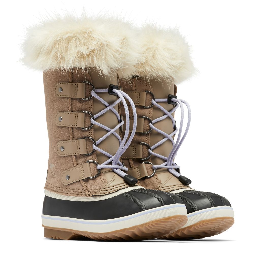 Sorel Youth Joan of Arctic Boot in Omega Taupe/Gum