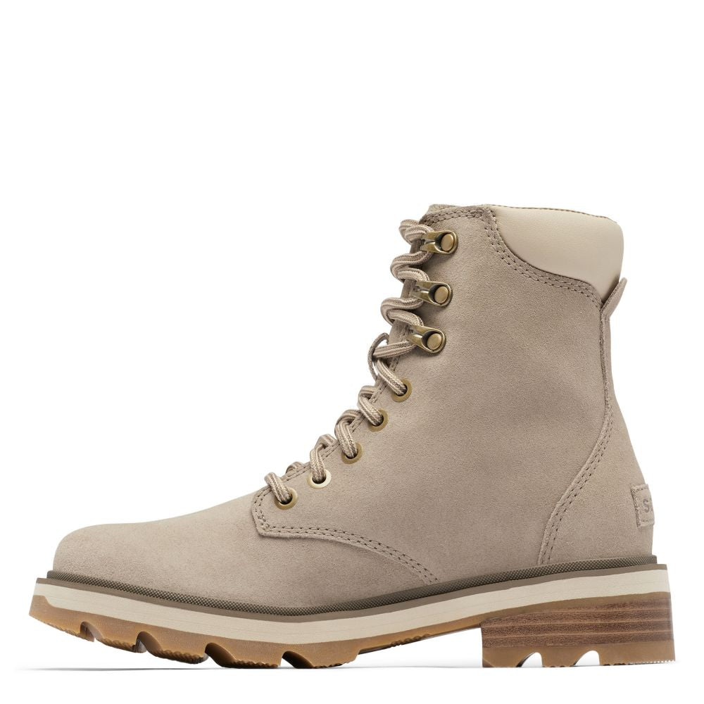Sorel Women&#39;s Lennox Lace STKD Boot in Omega Taupe/Gum 2