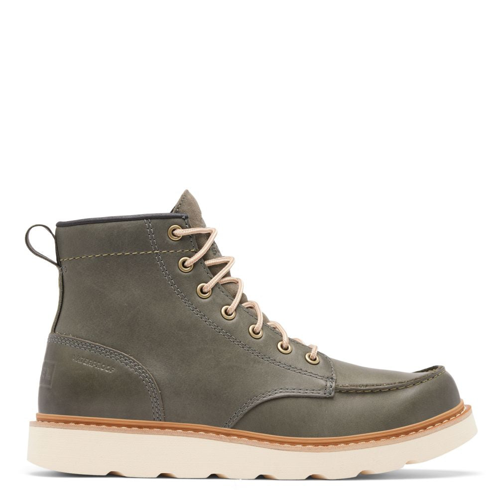 Sorel Men's Slabtown 62' Moc Waterproof Boot in Alpine Tundra/Tawny Buff