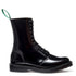 Solovair 11 Eye Astronaut Boot in Black Hi-Shine - Getoutside Shoes