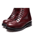 Solovair 11 Eye Derby Boot in Oxblood Hi-Shine - Getoutside Shoes