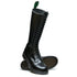 Solovair 20 Eye Zip Derby Boot in Black Hi-Shine - Getoutside Shoes
