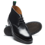 Solovair 3 Eye Chukka Boot in Black Hi - Shine - Getoutside Shoes