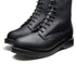 Solovair 8 Eye Derby Boot in Black Greasy Grain - Getoutside Shoes
