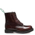 Solovair 8 Eye Derby Boot in Burgundy Rub-Off - Getoutside Shoes