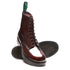 Solovair 8 Eye Derby Boot in Burgundy Rub-Off - Getoutside Shoes