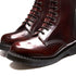 Solovair 8 Eye Derby Boot in Burgundy Rub-Off - Getoutside Shoes
