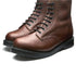 Solovair 8 Eye Derby Boot in Gaucho Brown Grain - Getoutside Shoes