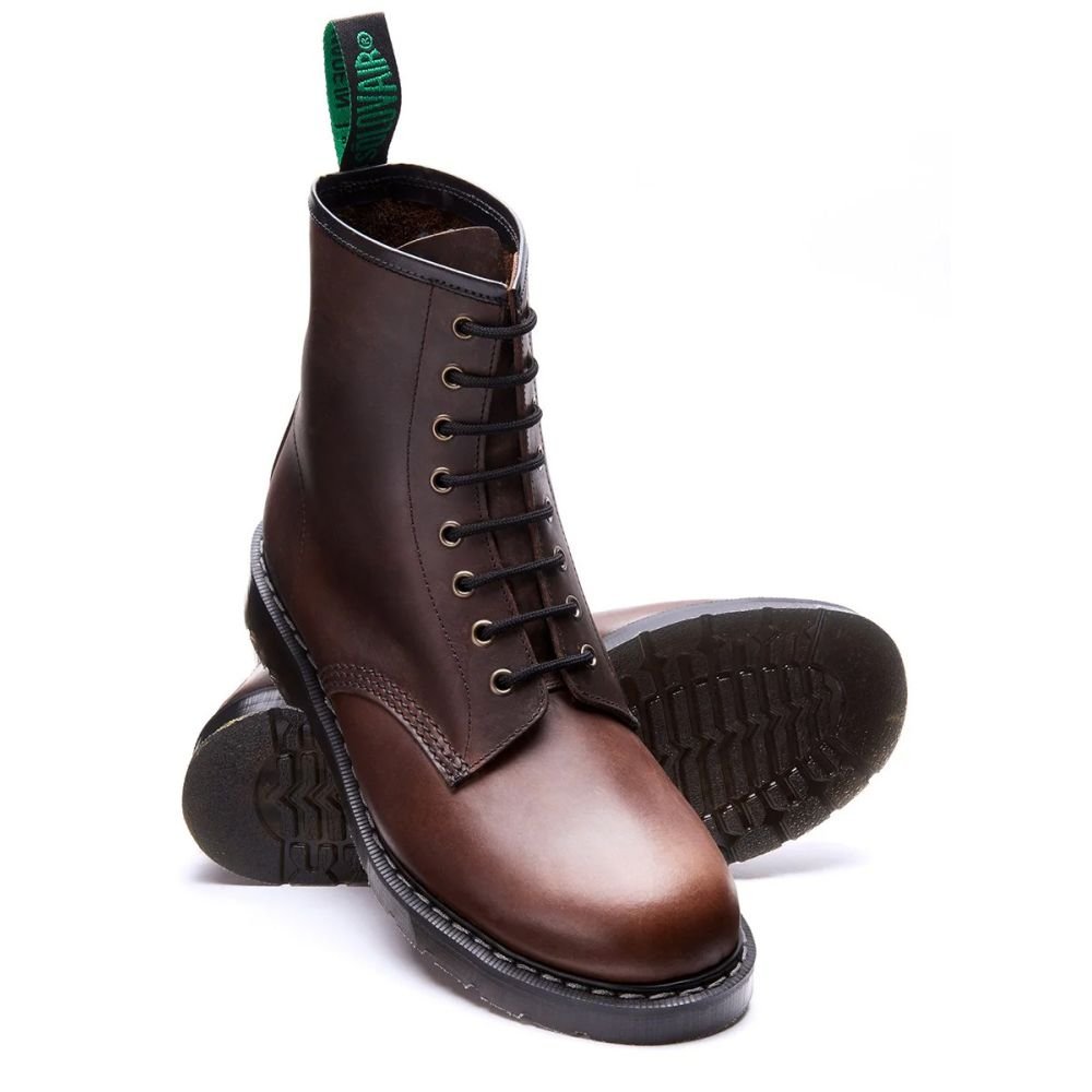 Solovair 8 Eye Derby Boot in Gaucho Crazy Horse - Getoutside Shoes