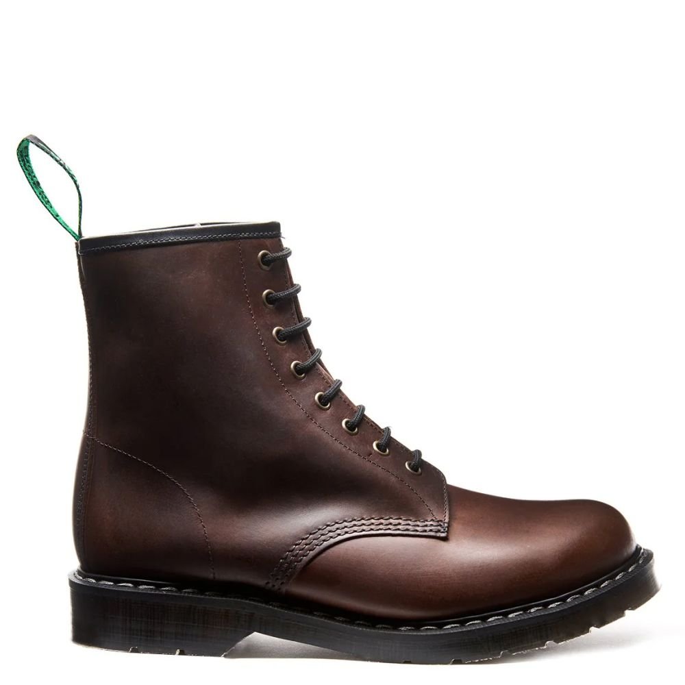 Solovair 8 Eye Derby Boot in Gaucho Crazy Horse - Getoutside Shoes