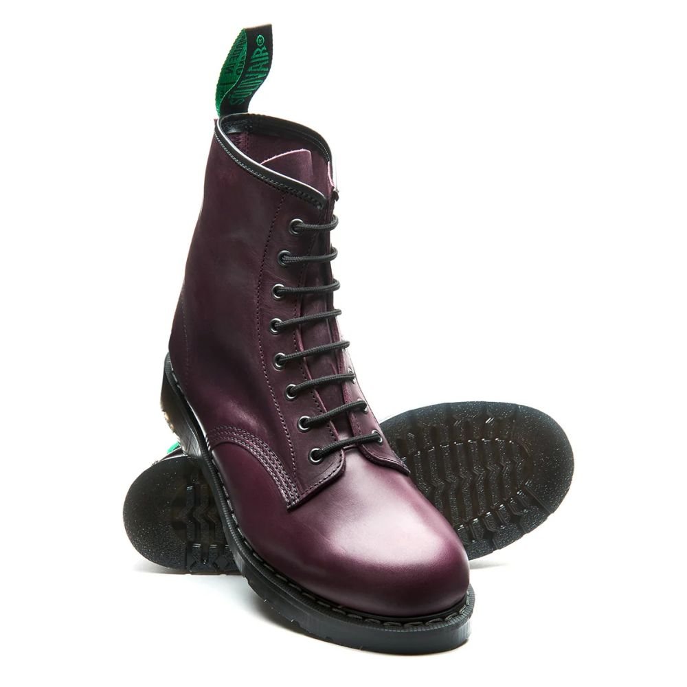 Solovair 8 Eye Derby in Burgundy Gaucho - Getoutside Shoes