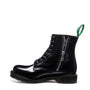 Solovair 8 Eye Zip Derby Boot in Black Hi - Shine - Getoutside Shoes