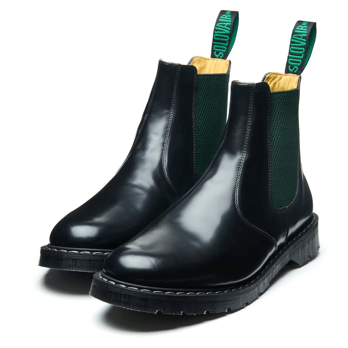 Solovair Dealer Boot in Green & Black - Getoutside Shoes