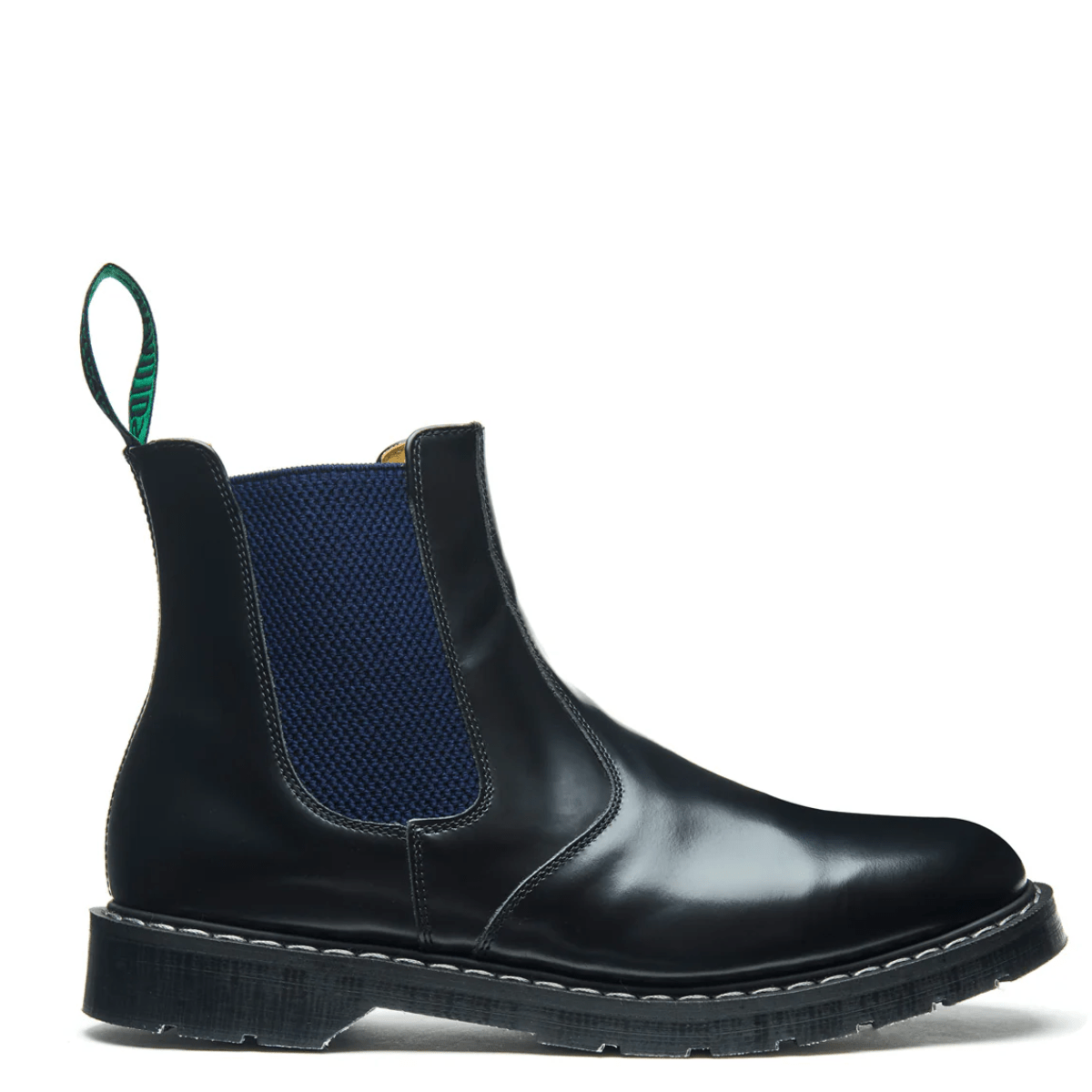 Solovair Dealer Boot in Navy Blue & Black - Getoutside Shoes