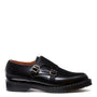 Solovair Double Buckle Monk in Black Hi - Shine - Getoutside Shoes