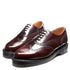 Solovair English Brogue in Burgundy Rub - Off - Getoutside Shoes