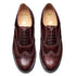 Solovair English Brogue in Burgundy Rub - Off - Getoutside Shoes