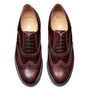 Solovair English Brogue in Burgundy Rub - Off - Getoutside Shoes