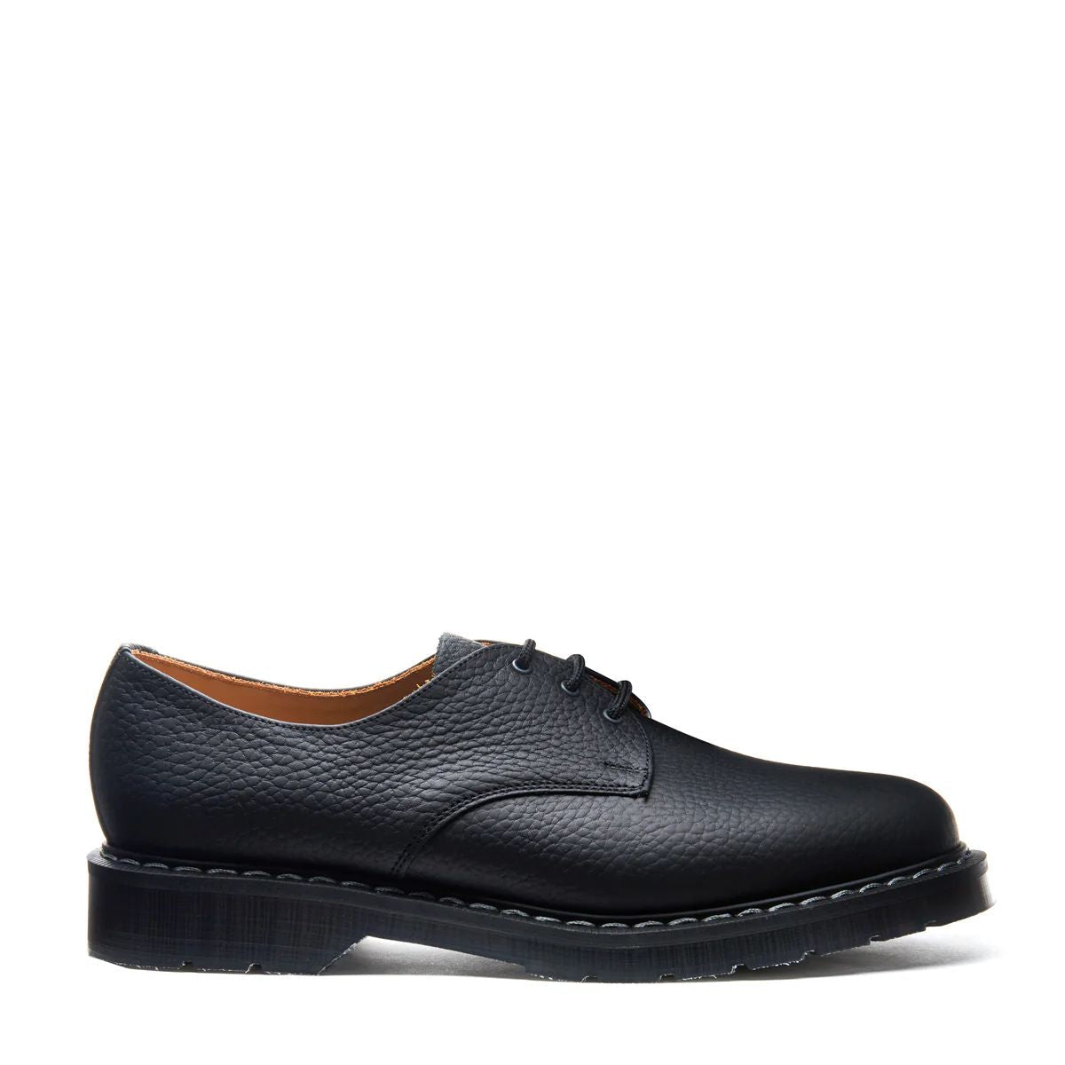 Solovair Grain Gibson in Black Greasy - Getoutside Shoes