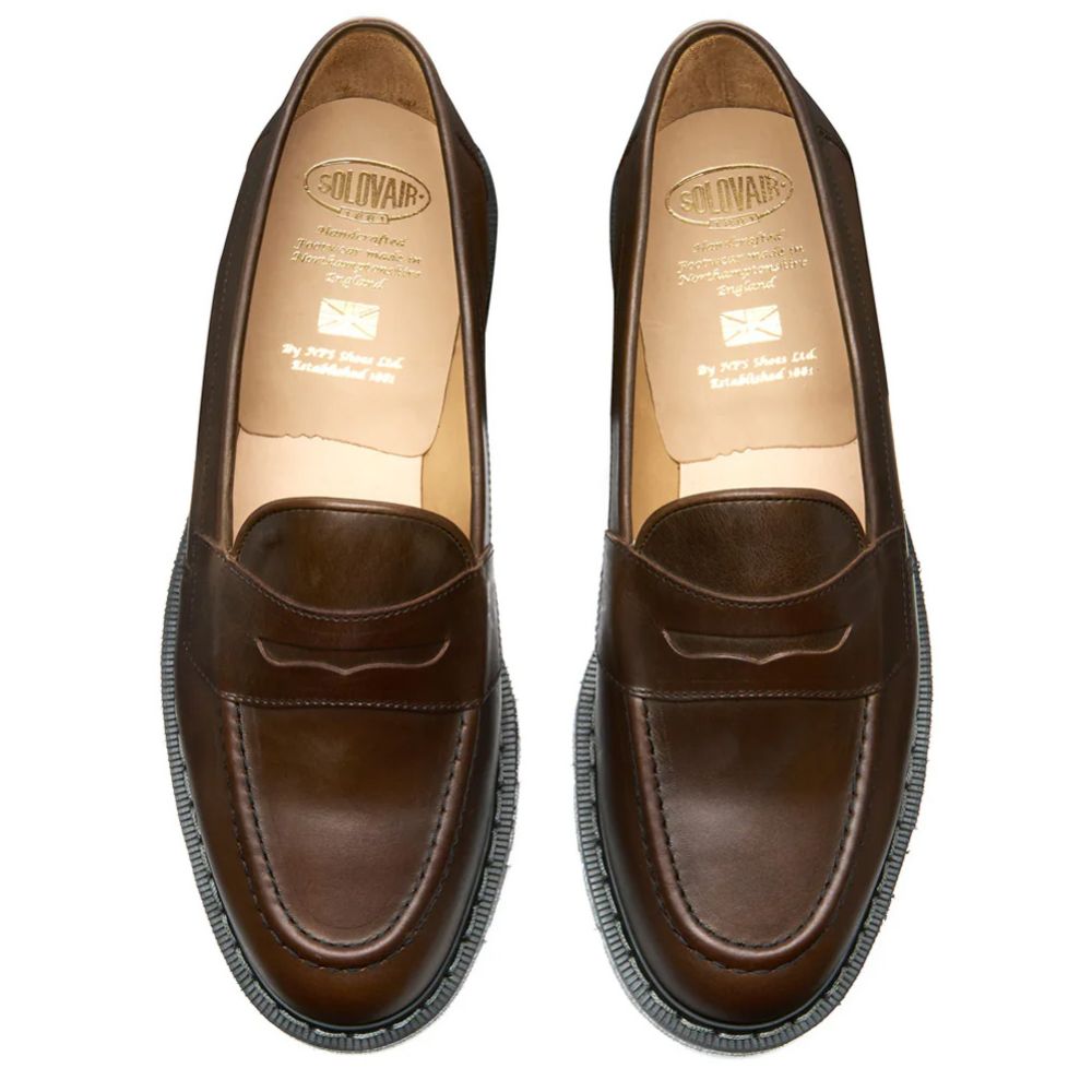 Solovair Penny Loafer in Gaucho Crazy Horse | Getoutsideshoes.com