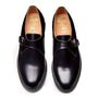 Solovair Single Buckle Monk in Black Hi-Shine - Getoutside Shoes