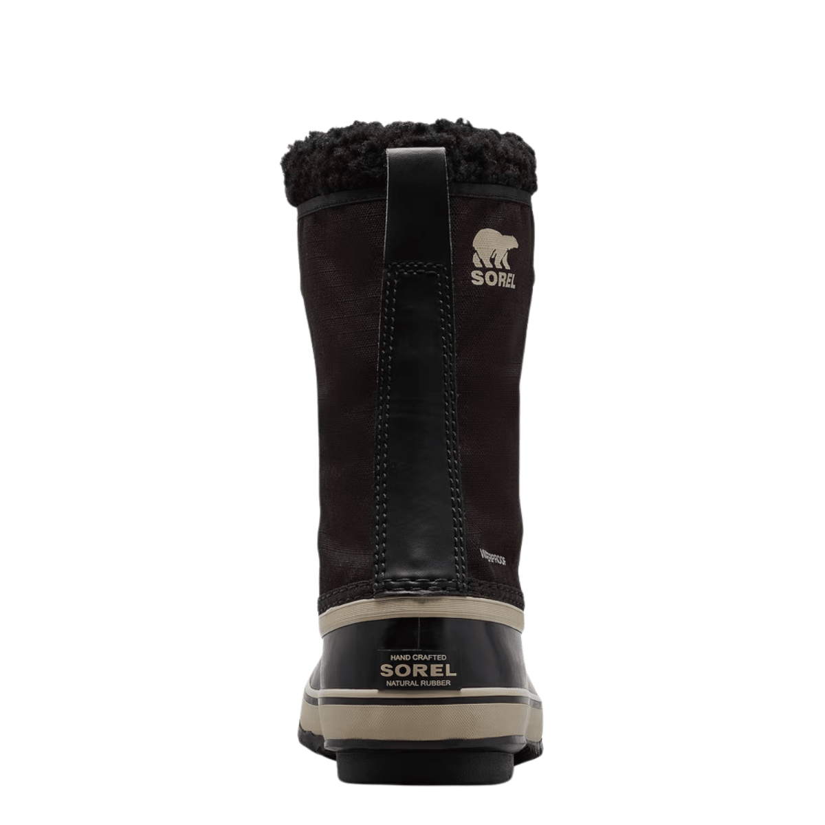 Sorel Men's 1964 Pac Nylon Waterproof Boot in Black/Ancient Fossil - Getoutside Shoes